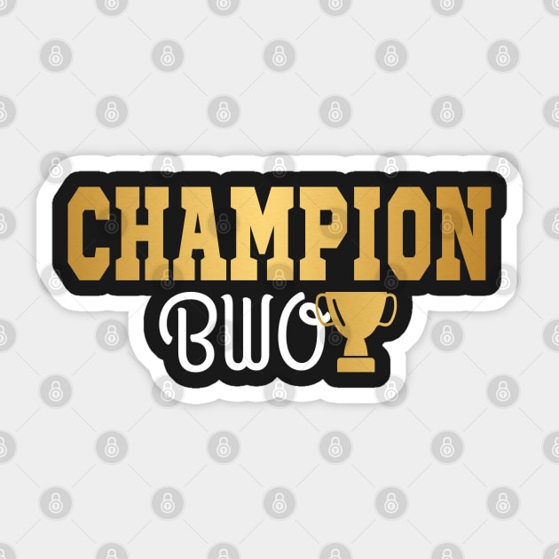 Champion Bwoy Sticker by Jamrock Designs